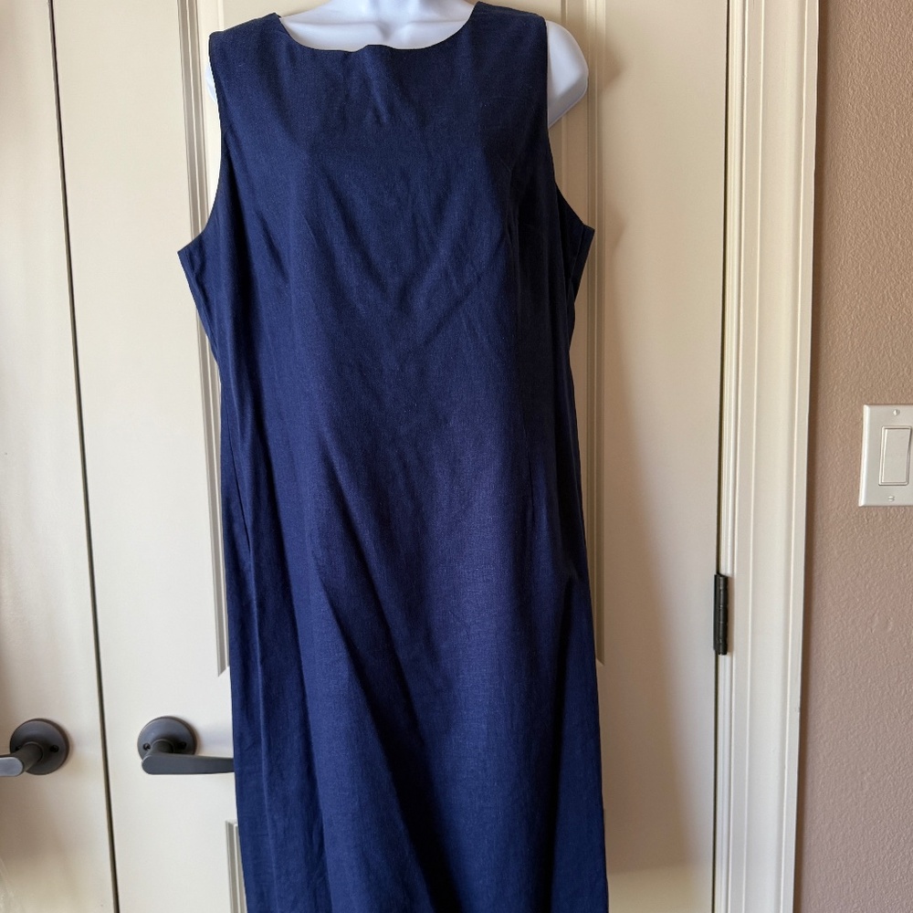 Chadwicks Linen Blend Sleeveless Dress size 14